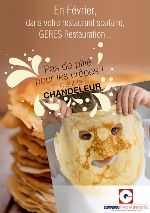 Chandeleur 2018 - pas de pitié pour les crêpes - animation restauration scolaire - GERES Restauration