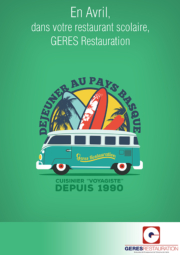 Menu Pays Basque 2018 GERES Restauration Scolaire