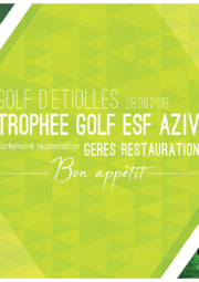 GERES Restauration Partenaire Restauration Trophée Golf ESF AZIV