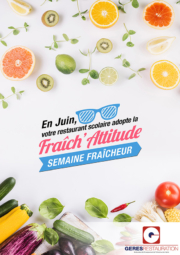 Menu Fraîch'Attitude 2018 GERES Restauration Scolaire