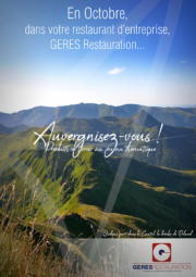 Menu Auvergne Octobre 2018 GERES Restauration d'Entreprise