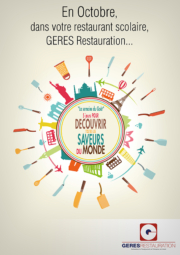 Menu Semaine du goût Octobre 2018 GERES Restauration Scolaire