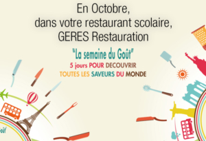 Menu Semaine du goût Octobre 2018 GERES Restauration Scolaire