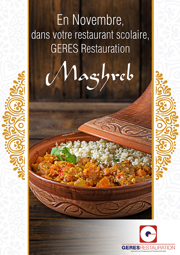 En Novembre, menu Maghreb dans votre restaurant scolaire