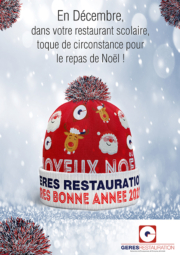 En Décembre, repas de noël dans nos restaurants scolaires