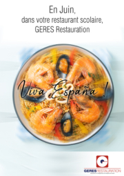 En Juin, menu Espagne dans nos restaurants scolaires