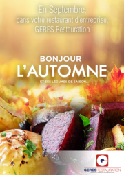 En Septembre, menu d'automne dans nos restaurants d’entreprises