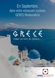 En Septembre, menu Grec dans nos restaurants scolaires