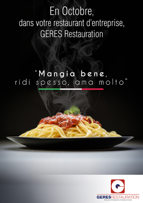 En Octobre, menu Italie dans nos restaurants d'entreprises