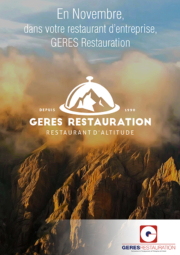 En Octobre, menu montagnard dans nos restaurants d’entreprises