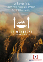 En Octobre, menu montagnard dans nos restaurants scolaires