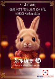 En Janvier, nouvel an chinois pour nos restaurants scolaires