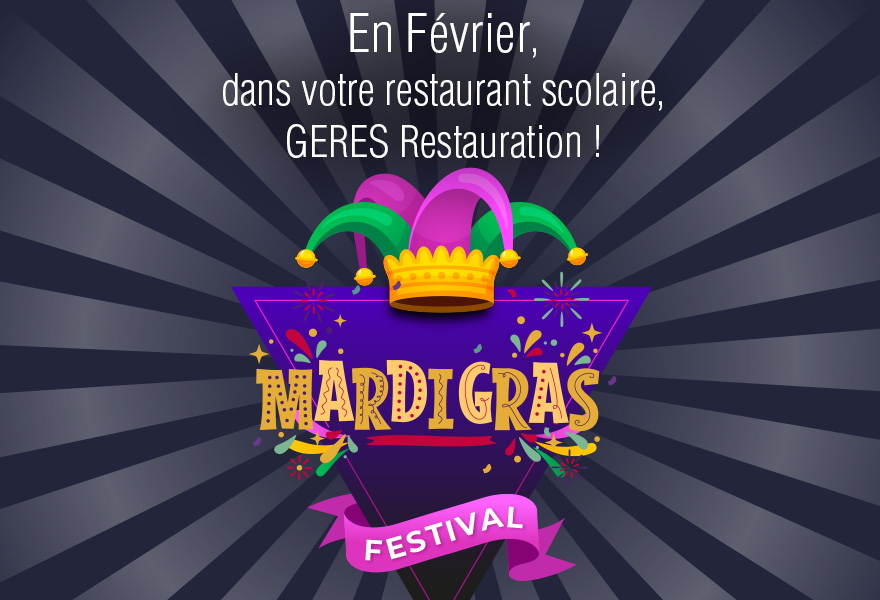 En Février, Mardi gras dans nos restaurants scolaires