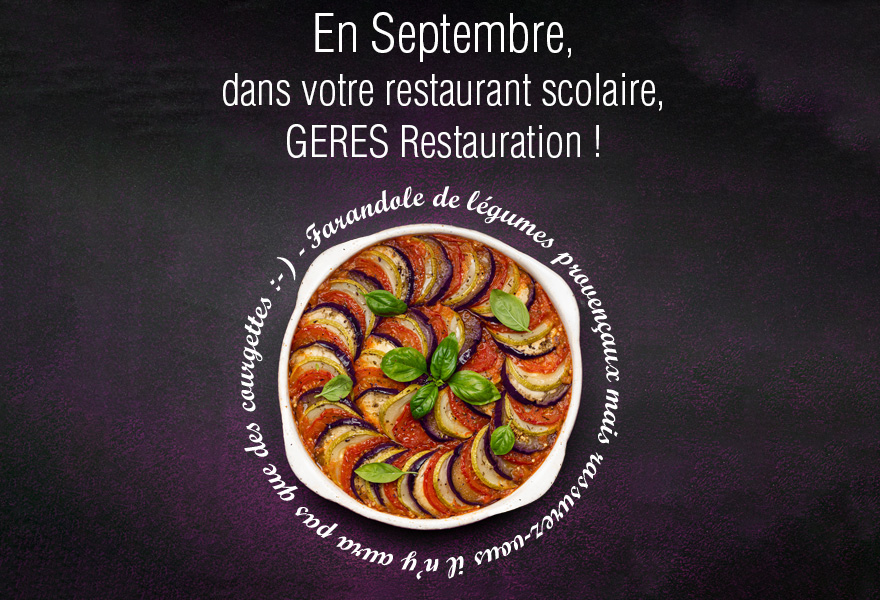 En Septembre, menu Provençal dans nos restaurants scolaires