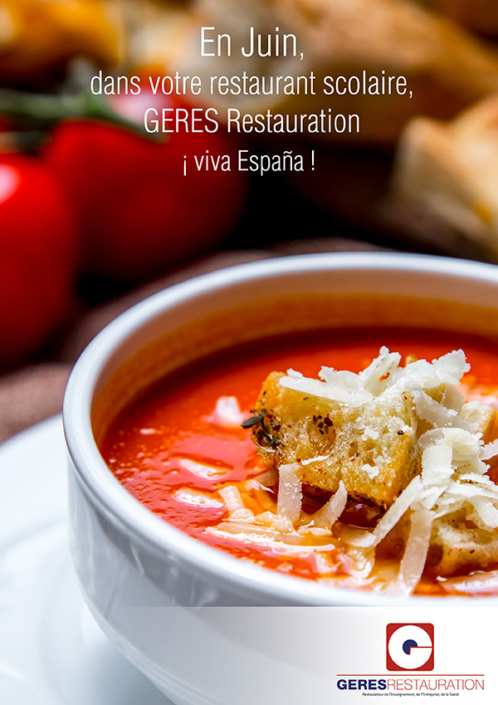 Menu Espagnol en Juin pour les scolaires