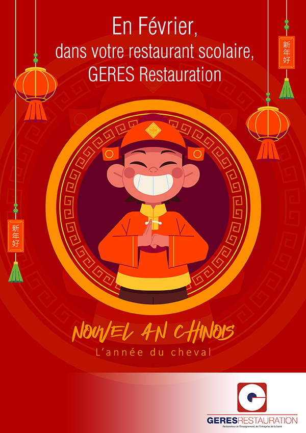 Nouvel an Chinois dans nos restaurants scolaires, année du cheval