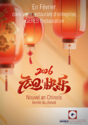 Nouvel an Chinois dans nos restaurants d'entreprise, année du cheval