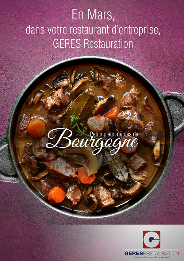 En mars, thématique Bourgogne dans nos restaurants d'entreprise GERES Restauration
